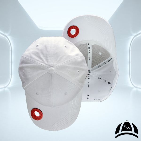 A•B•L•P BASECAP weiß | LOOP rot